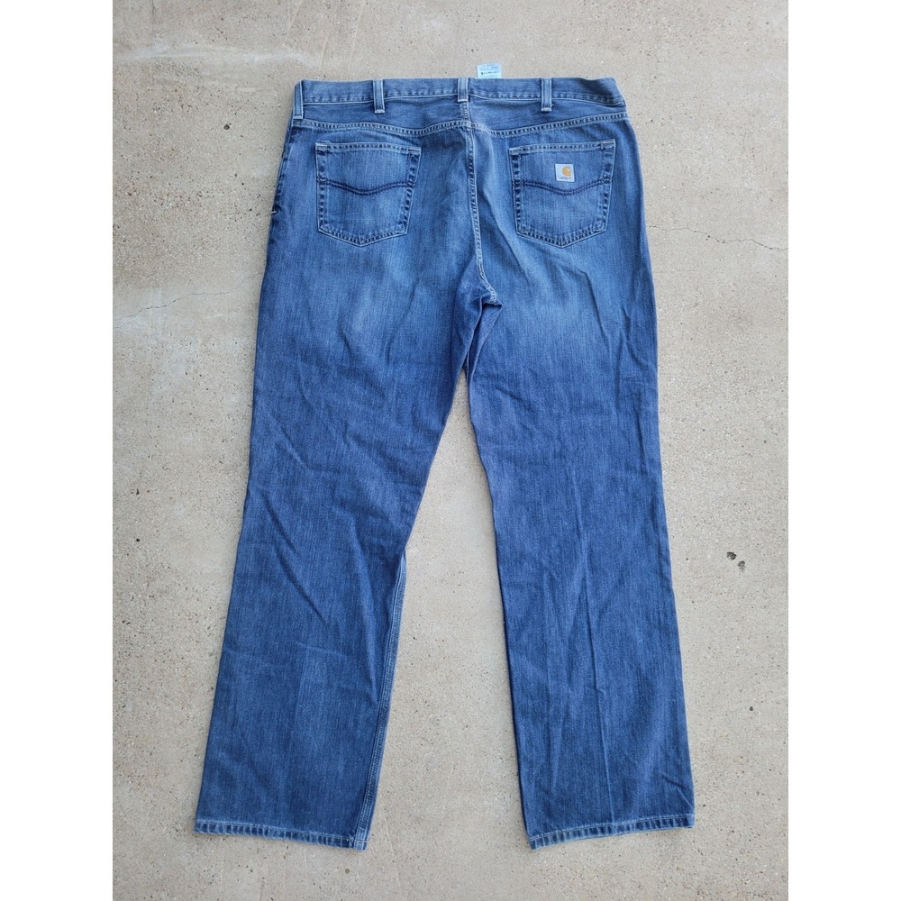 Carhartt Men's Blue Relaxed Fit Jeans Size  42x34 Work Denim Jeans